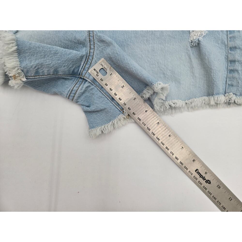 Universal Thread Highest Rise Shortie Womens 2R Light Wash Denim Shorts - Picture 7 of 10